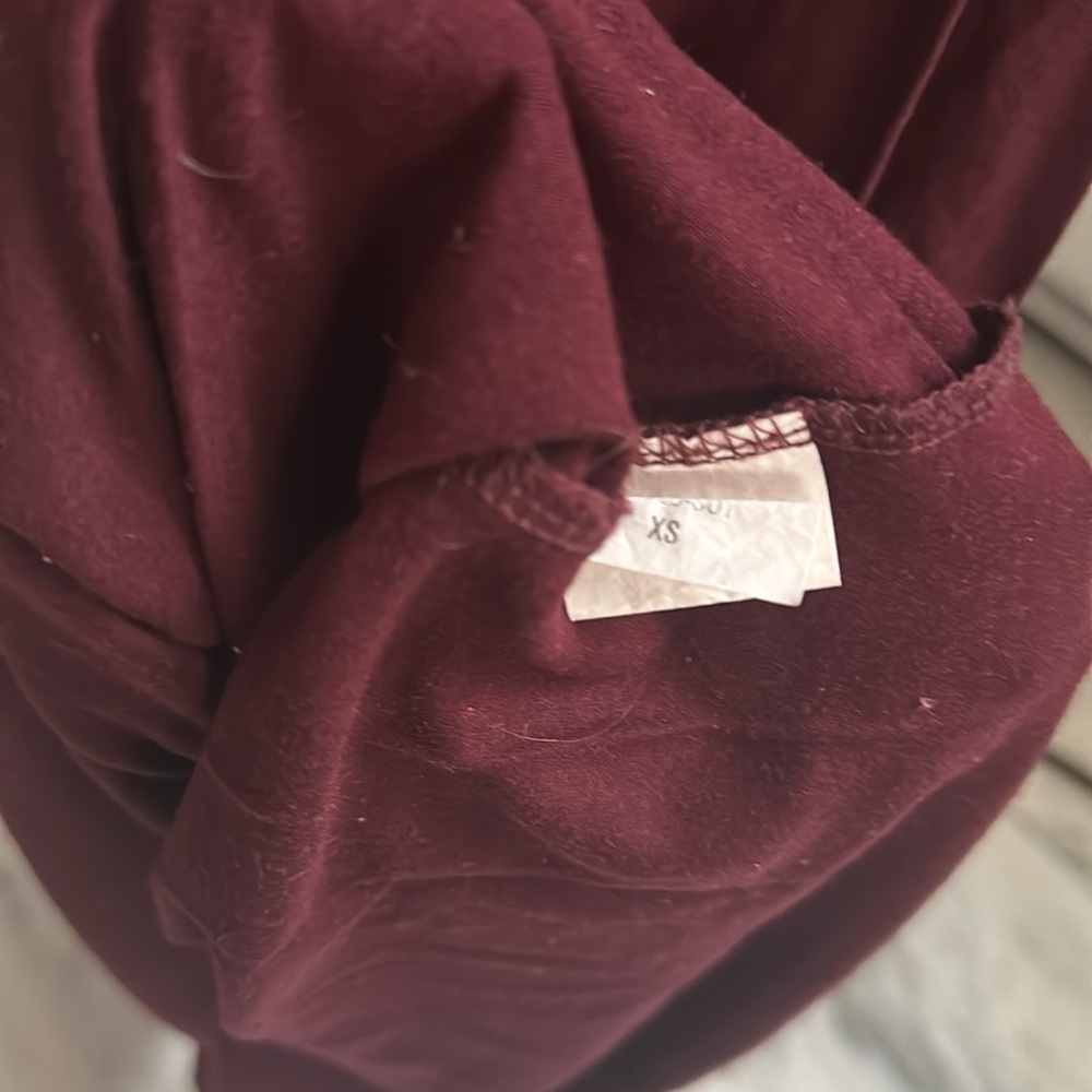 Lush Burgundy Maxi Dress - XS - Picture 2 of 3